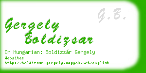 gergely boldizsar business card