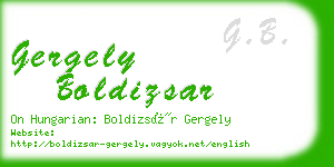 gergely boldizsar business card